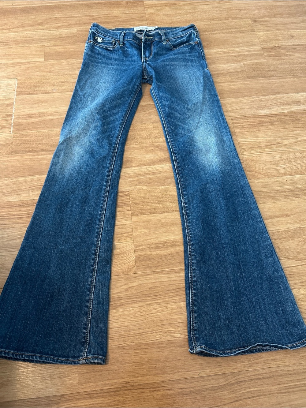 Abercrombie & Fitch Dark Blue Flare Jeans size 12 slim